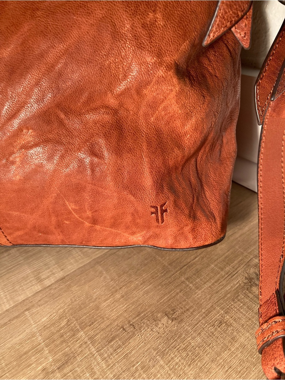 FRYE Veronica Cognac Satchel - Picture 4 of 8